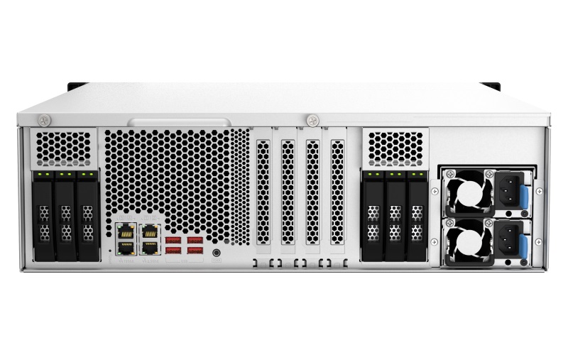 QNAP TS-h2287XU-RP-E2336-32G (Xeon 4, 8GHz, ZFS, 32GB ECC RAM, 16x 3, 5" + 6x2, 5", 2x 2, 5GbE, 2x10GbE) 