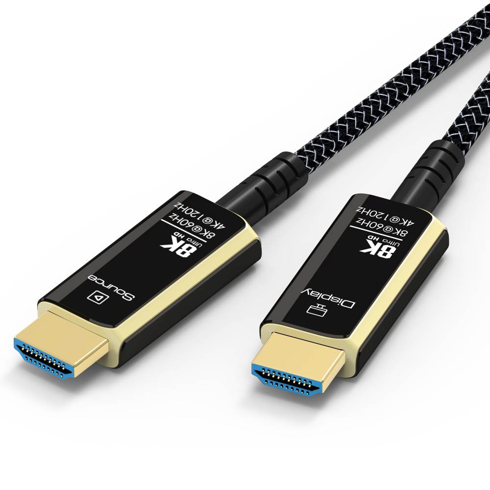 PremiumCord Ultra High Speed HDMI 2.1 optický fiber kábel 8K @ 60Hz, pozlátené 5m 