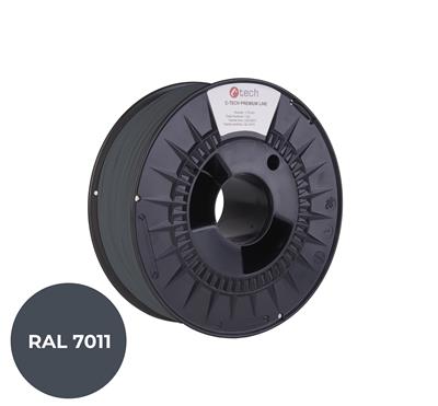 Tlačová struna (filament) C-TECH PREMIUM LINE, PETG, oceľová šedá, RAL7011, 1, 75mm, 1kg