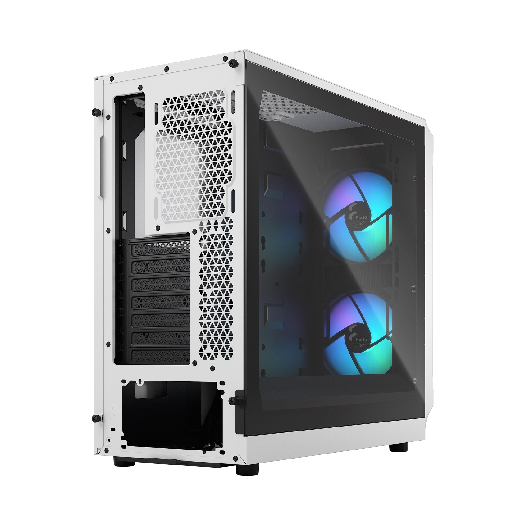Fractal Design Focus 2 RGB White TG Clear Tint/ Midi Tower/ Transpar./ Čierna a biela 