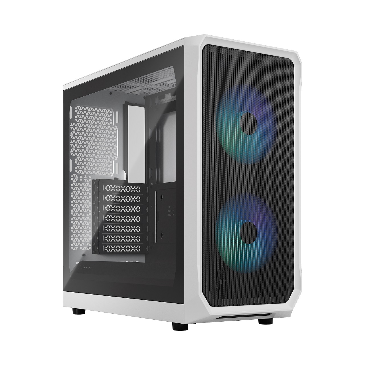 Fractal Design Focus 2 RGB White TG Clear Tint/ Midi Tower/ Transpar./ Čierna a biela