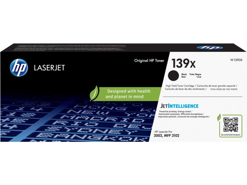 HP 139X, čierna tonerová kazeta 4000 strán, W1390X