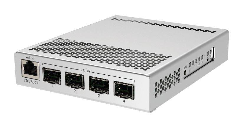 MikroTik Cloud Router Switch CRS305-1G-4S+IN, Dual Boot (SwitchOS, RouterOS) 