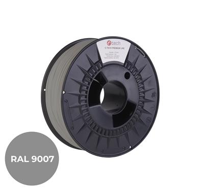 Tlačová struna (filament) C-TECH PREMIUM LINE, PLA, šedý hliník, RAL9007, 1, 75 mm, 1kg
