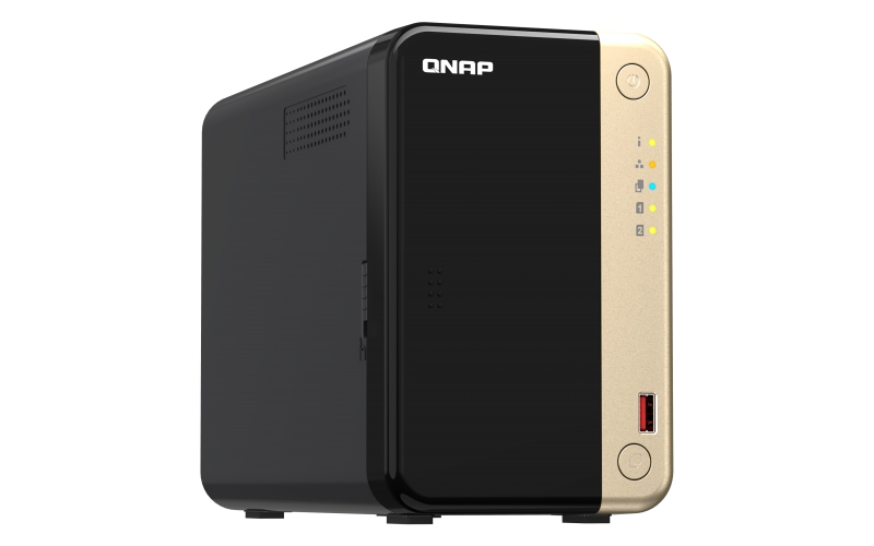 QNAP TS-264-8G (4core 2, 9 GHz, 8GB RAM, 2x SATA, 2x M.2 NVMe, 1x PCIe, 2x 2, 5GbE, 1x HDMI 4K, 4x USB) 