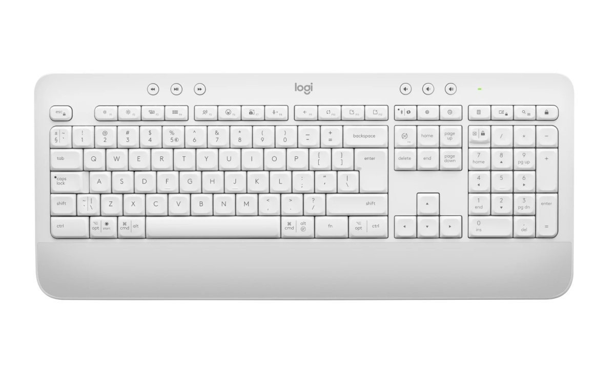 Logitech K650/ Bezdrôtová USB + Bluetooth/ CZ- SK layout/ Šedá