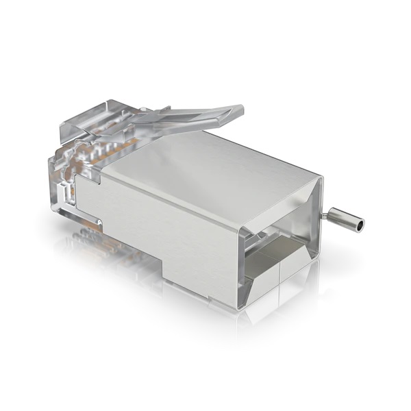 Ubiquiti UISP-Connector-SHD - STP RJ45 konektor, Cat5, 8p8c, drôt, pozlátený, AWG24 (100ks) 