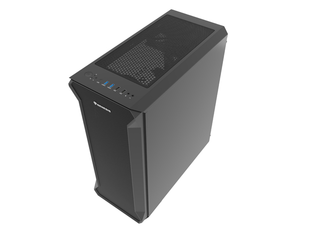 Počítačová skriňa Genesis IRID 505F/ Midi Tower/ Transpar./ Čierna 