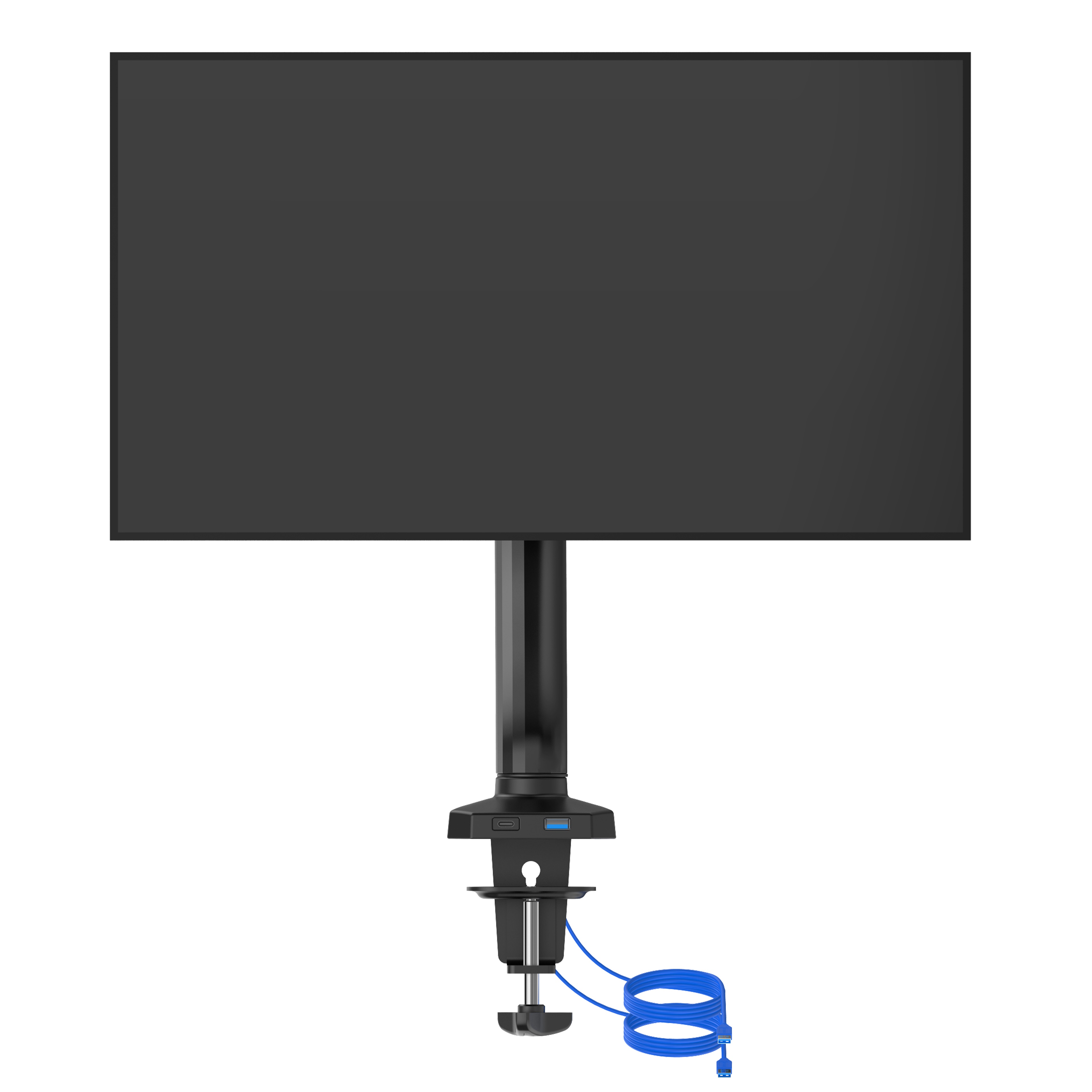AOC - Single Monitor Arm with USB Hub 