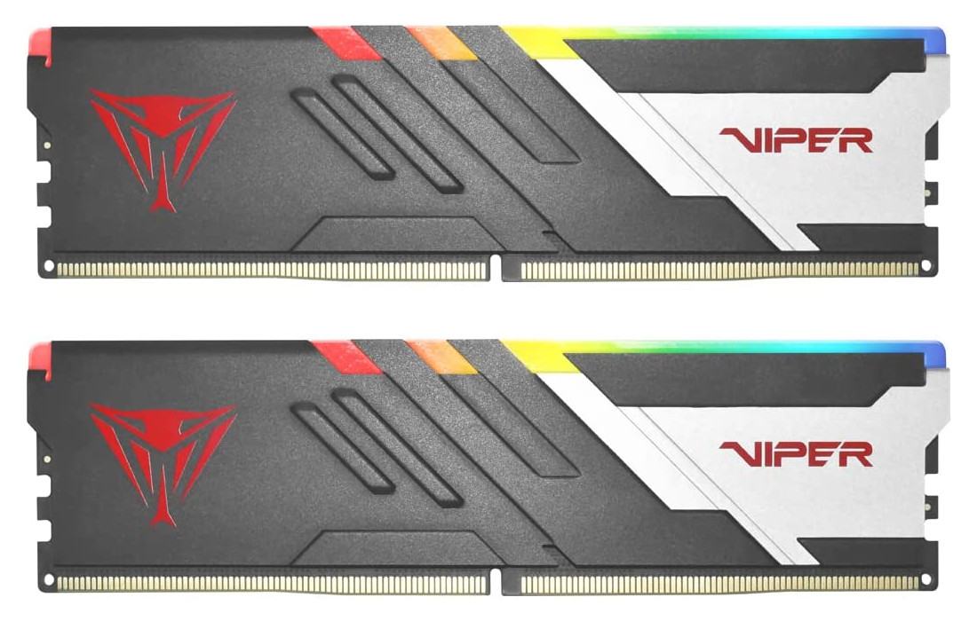 Patriot Viper Venom/ DDR5/ 32GB/ 5600MHz/ CL36/ 2x16GB/ RGB/ Black/ Silv