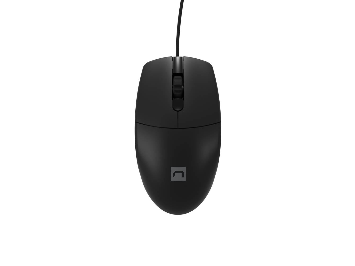 Natec optická myš RUFF Plus 1200 DPI/ Kancelárska/ Optická/ 1 200 DPI/ Drôtová USB/ Čierna