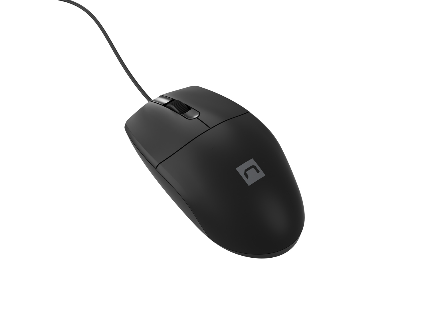 Natec optická myš RUFF Plus 1200 DPI/ Kancelárska/ Optická/ 1 200 DPI/ Drôtová USB/ Čierna 