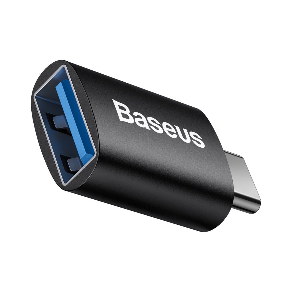 Baseus ZJJQ000001 Ingenuity Mini OTG Adaptér z USB-A na USB-C Black 