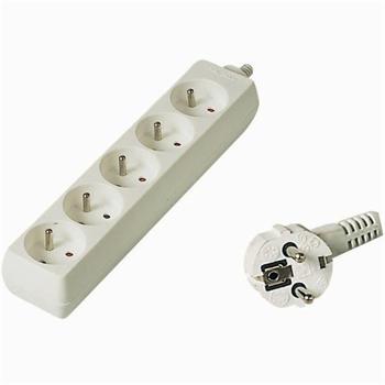 Predlžovací prívod 230V, 10m, 5 zásuviek