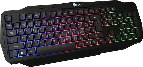 C-TECH Arcus GKB-15/ Drôtová USB/ CZ- SK layout/ Čierna