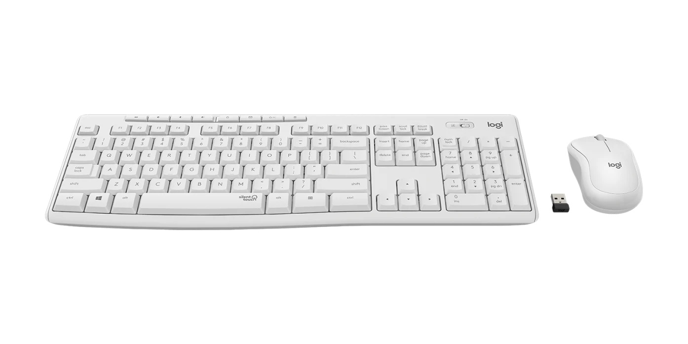 PROMO bezdrôtový set Logitech MK295, White US INTL 