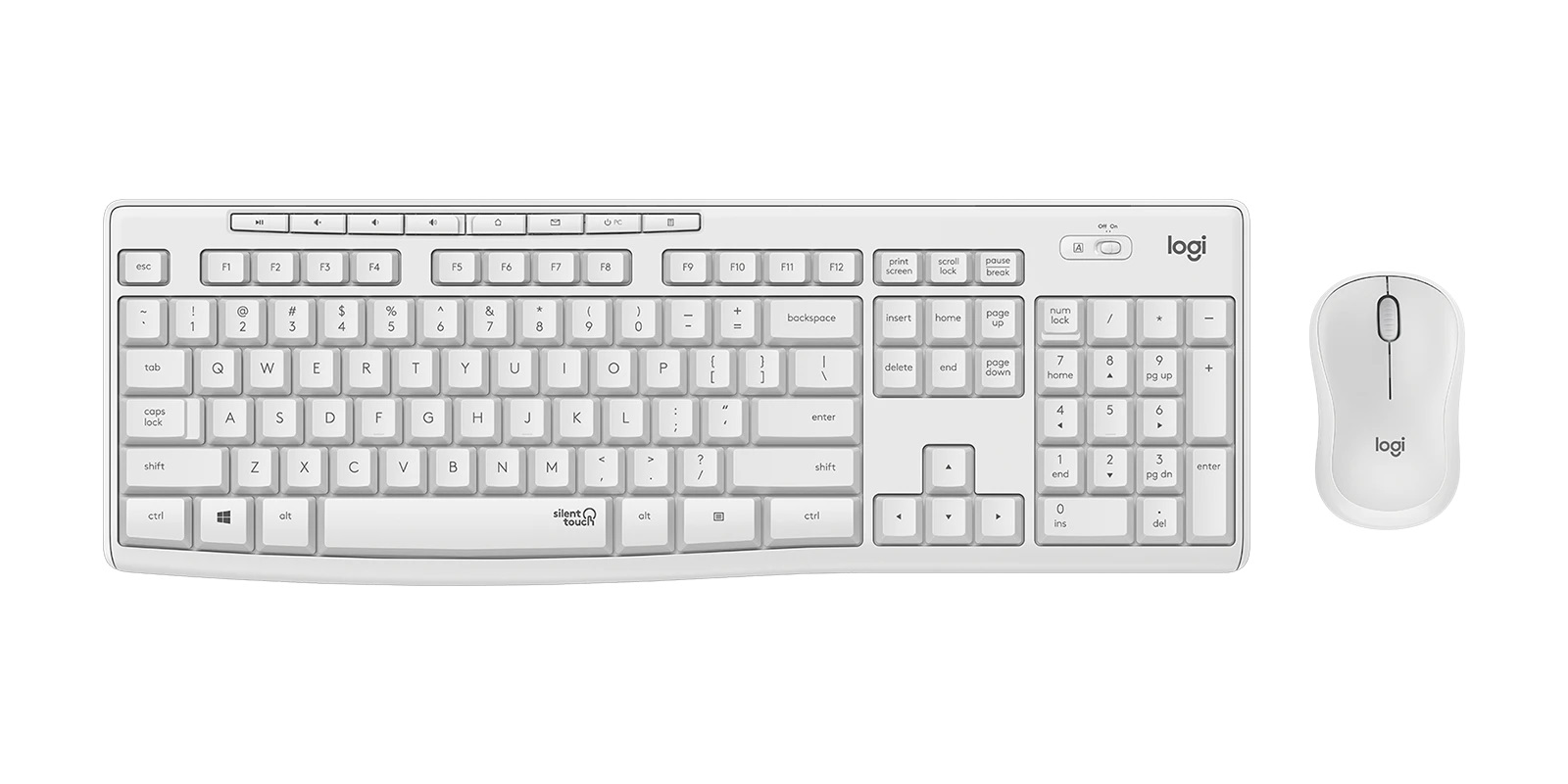 PROMO bezdrôtový set Logitech MK295, White US INTL