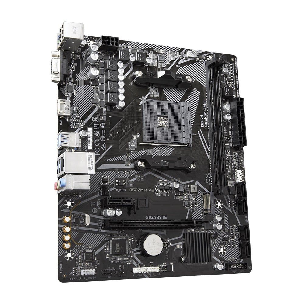 GIGABYTE A520M K V2/ AM4/ mATX 