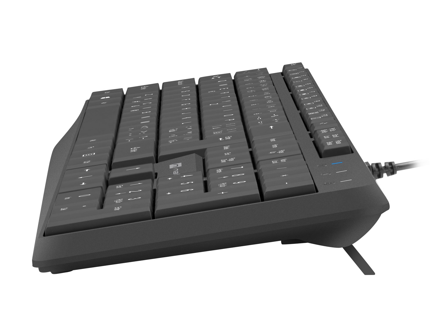 Natec klávesnica Nautilus 2/ Drôtová USB/ CZ- SK layout/ Čierna 