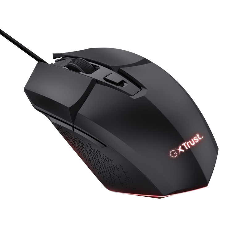 TRUST GXT 109 FELOX/ Herná/ Optická/ Pre pravákov/ 6 400 DPI/ Drôtová USB/ Čierna 