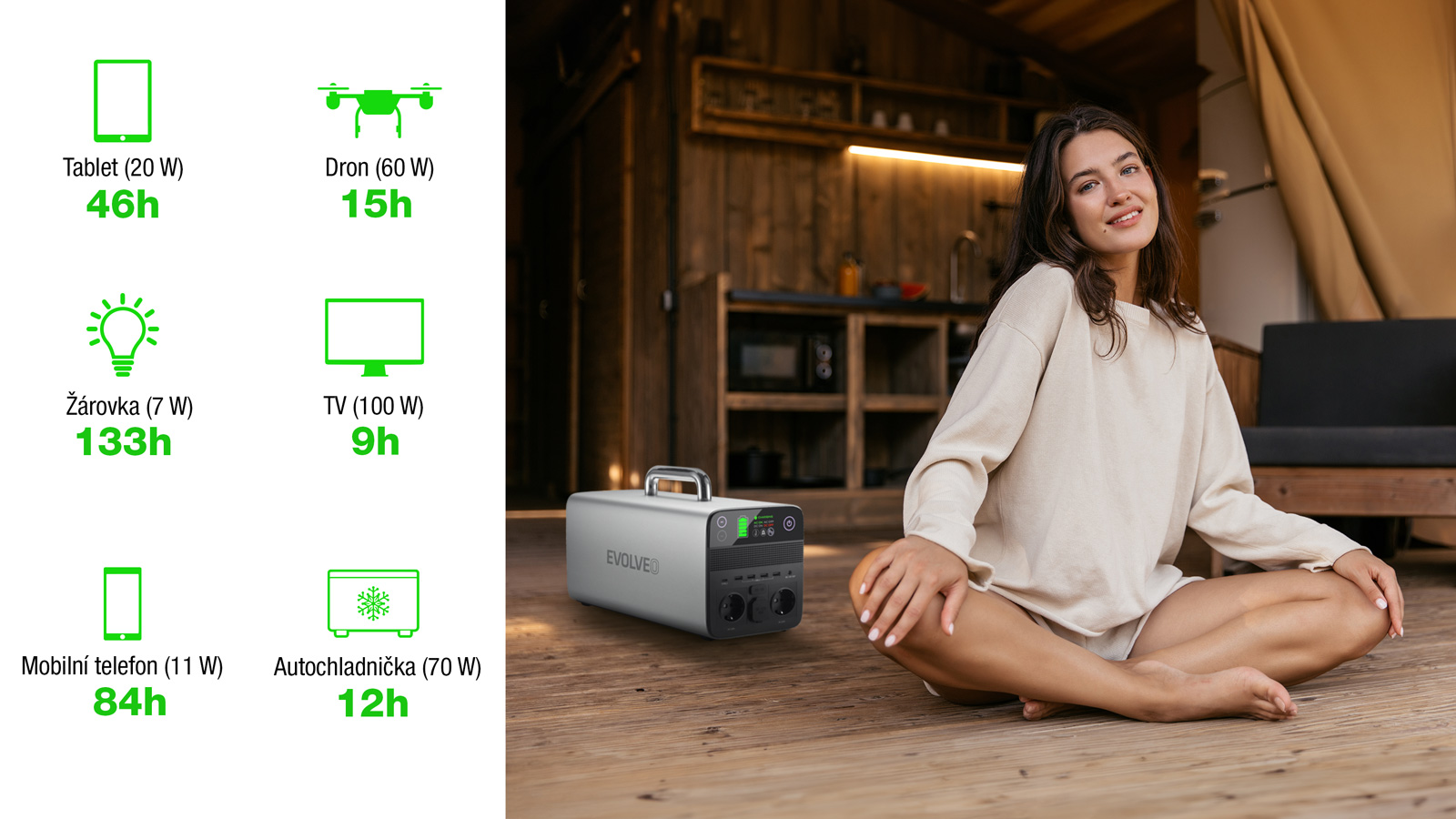 Evolveo PowerCharge 1000, nabíjacia stanica 