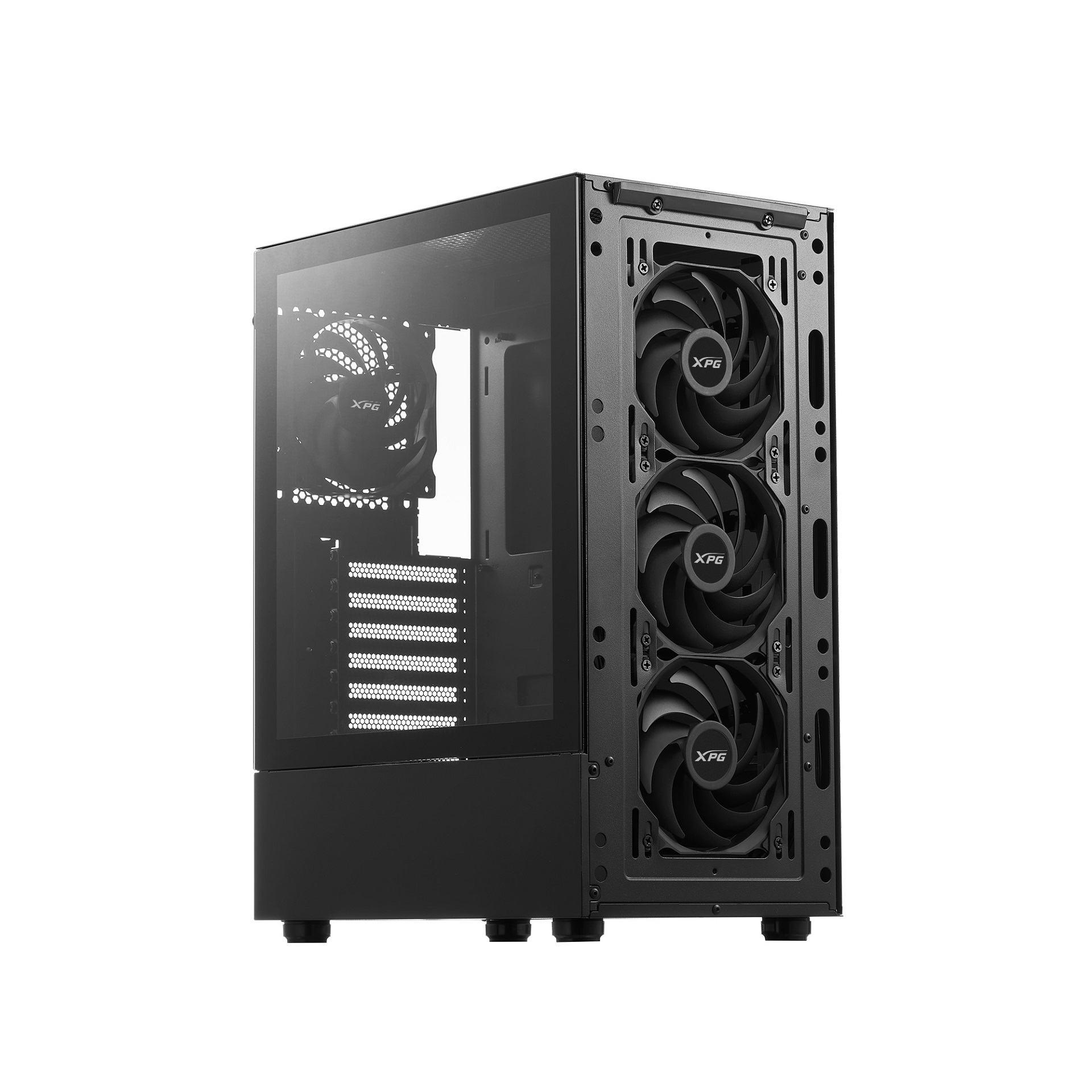 Adata XPG VALOR MESH/ Midi Tower/ Transpar./ Čierna 