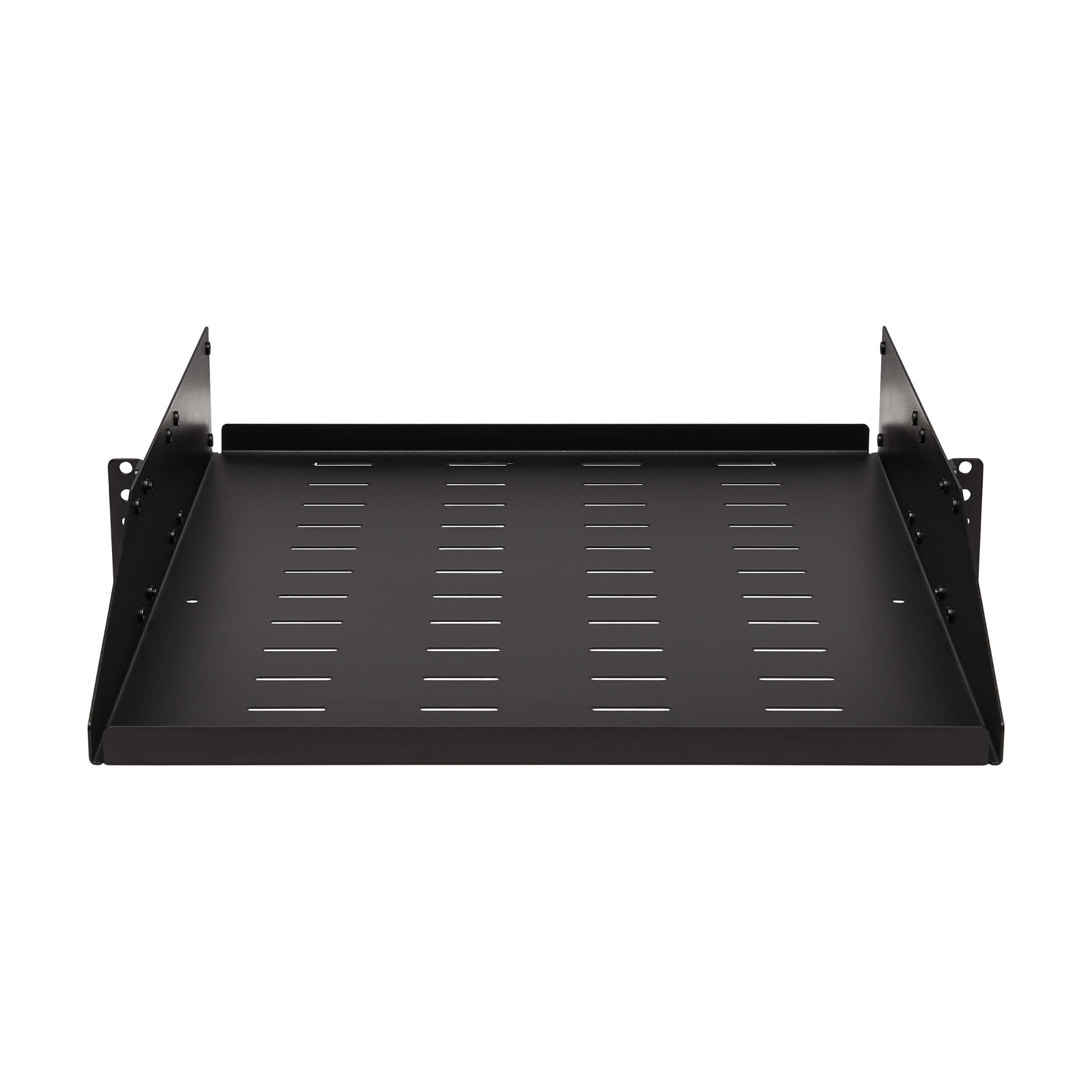 Polica pevná SmartRack 2U, nosnosť 45kg, hĺbka 546mm, montáž univerzálna, odvetrávaná 