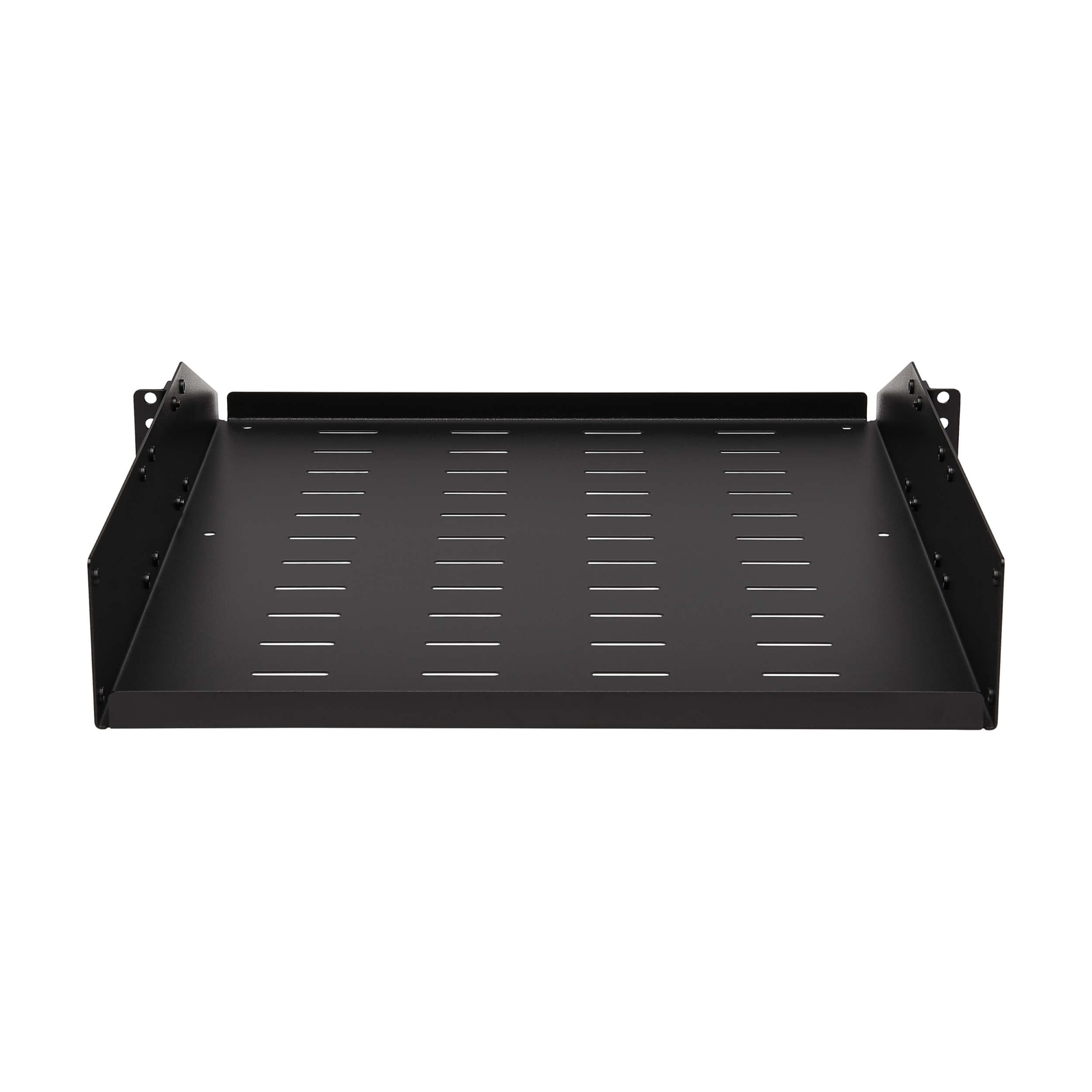 Polica pevná SmartRack 2U, nosnosť 45kg, hĺbka 546mm, montáž univerzálna, odvetrávaná 