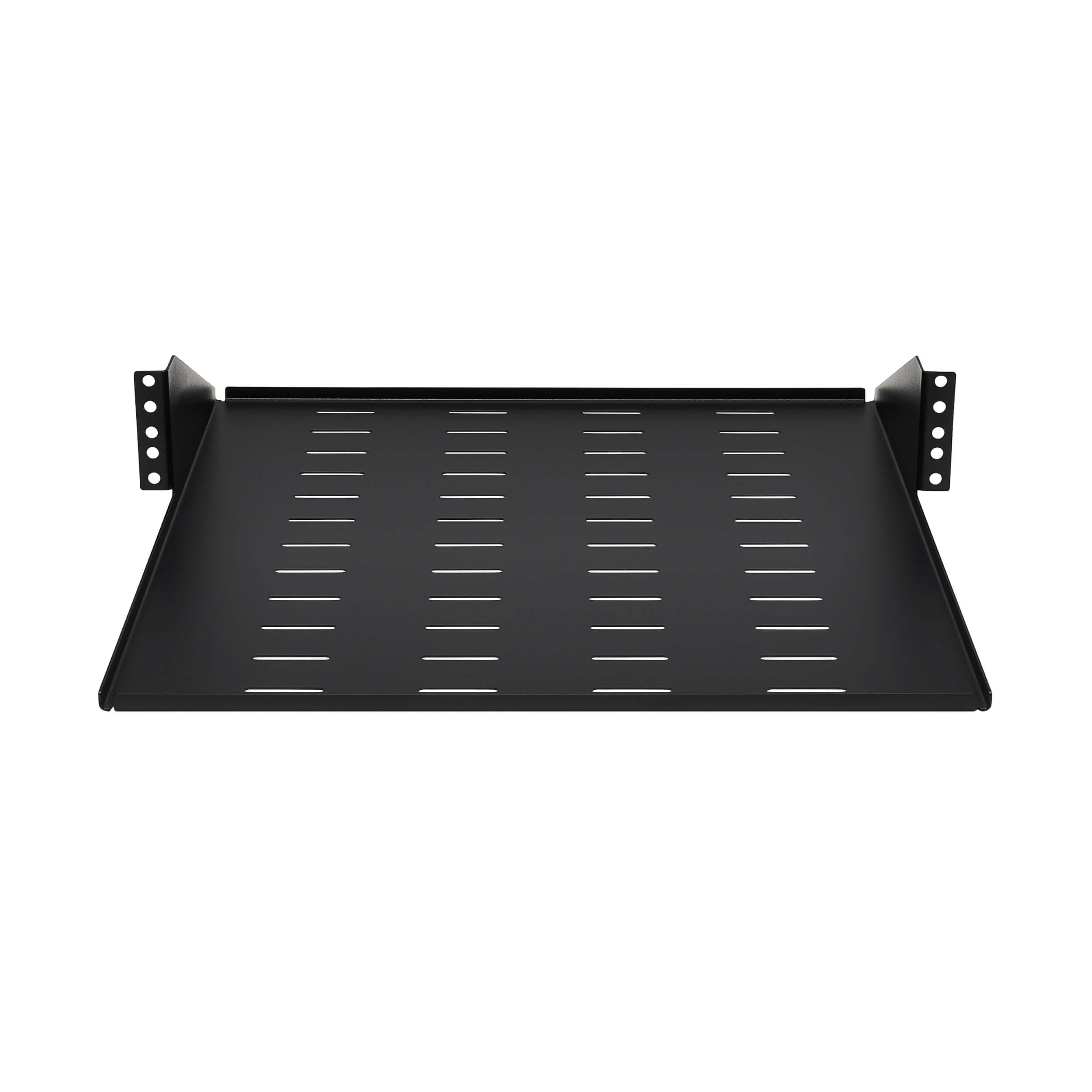 Polica pevná SmartRack 2U, nosnosť 45kg, hĺbka 546mm, montáž na stred, odvetrávaná 