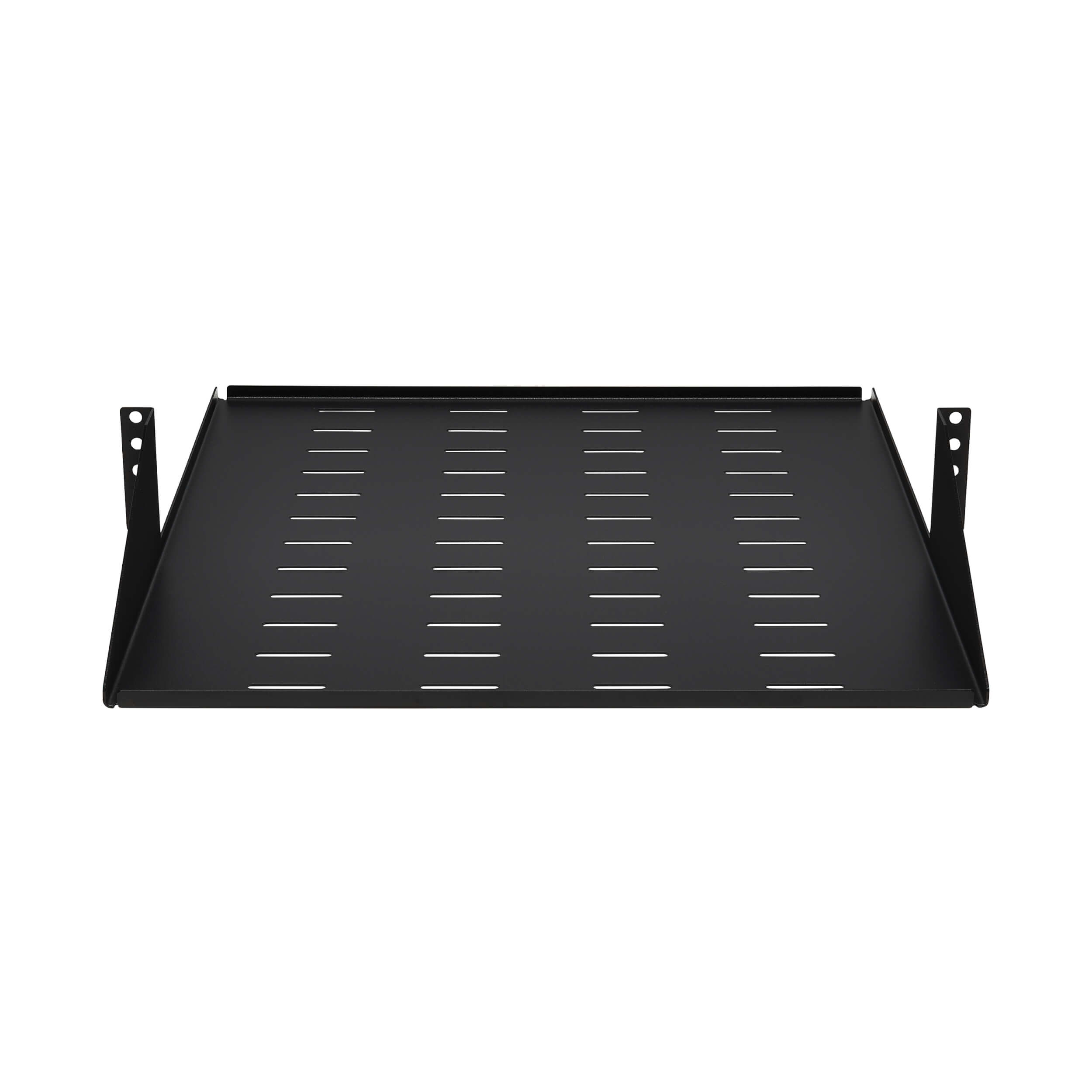 Polica pevná SmartRack 2U, nosnosť 45kg, hĺbka 546mm, montáž na stred, odvetrávaná 