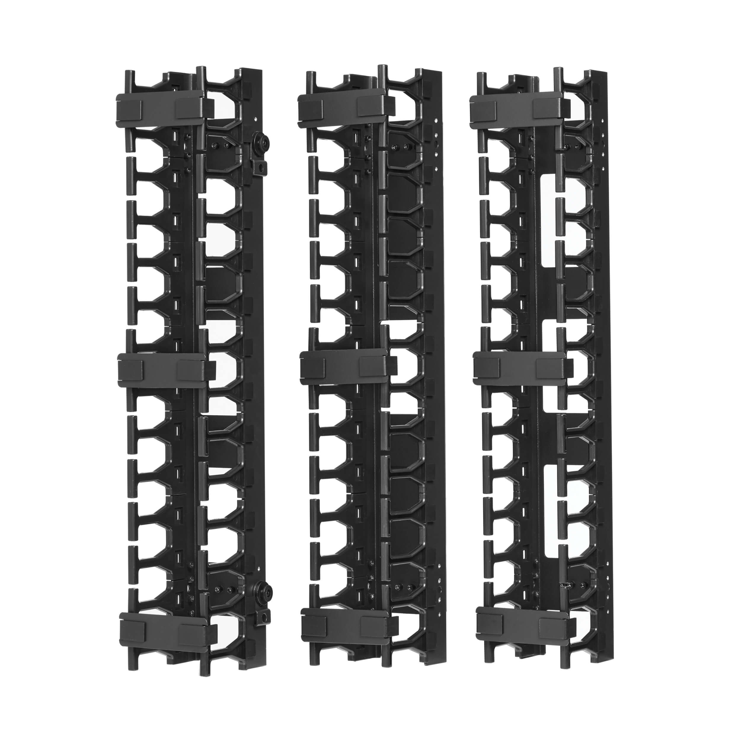 Káblový manažér vertikálny SmartRack 3 (7.62cm), káblový kanál s výrezmi pre káble 
