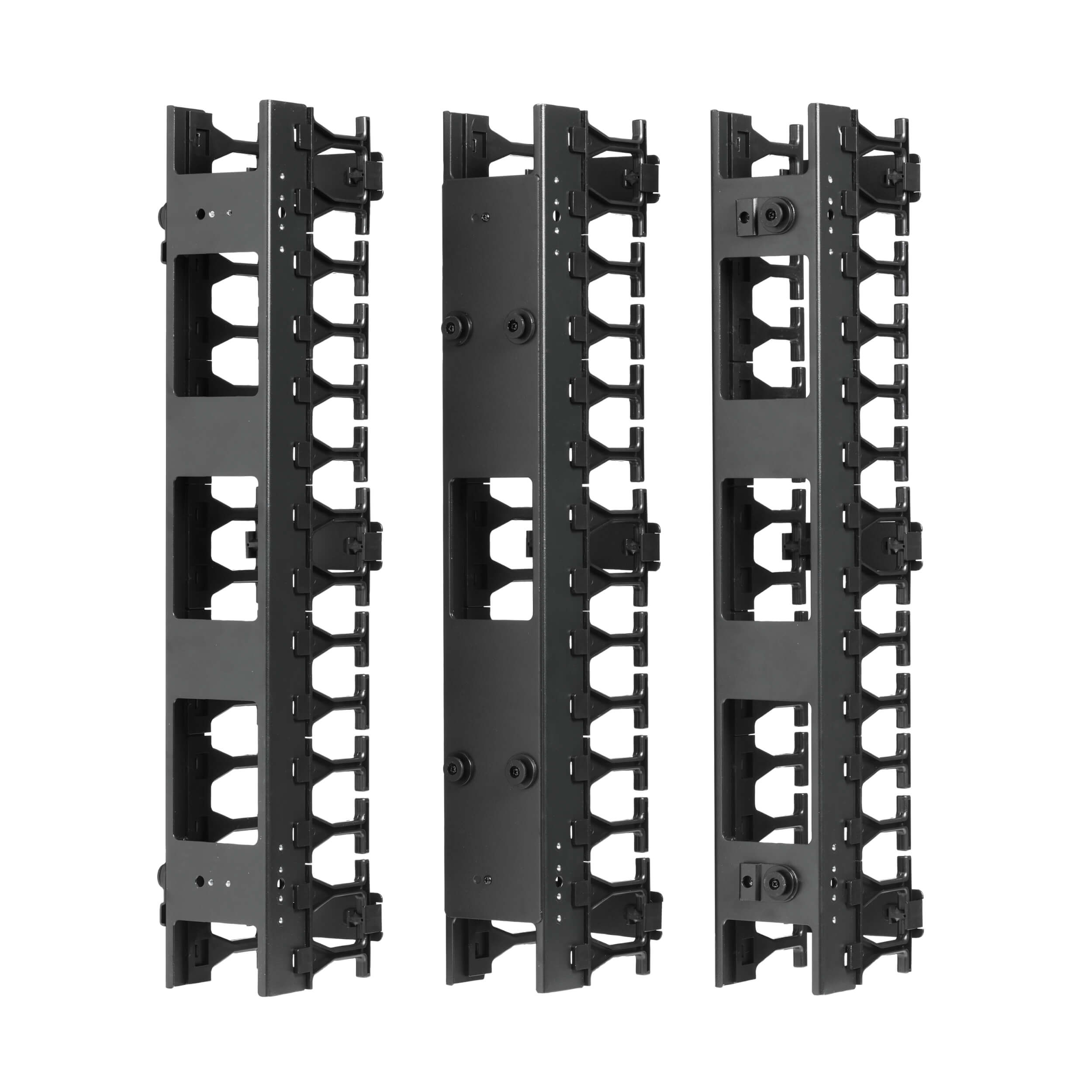 Káblový manažér vertikálny SmartRack 3 (7.62cm), káblový kanál s výrezmi pre káble 