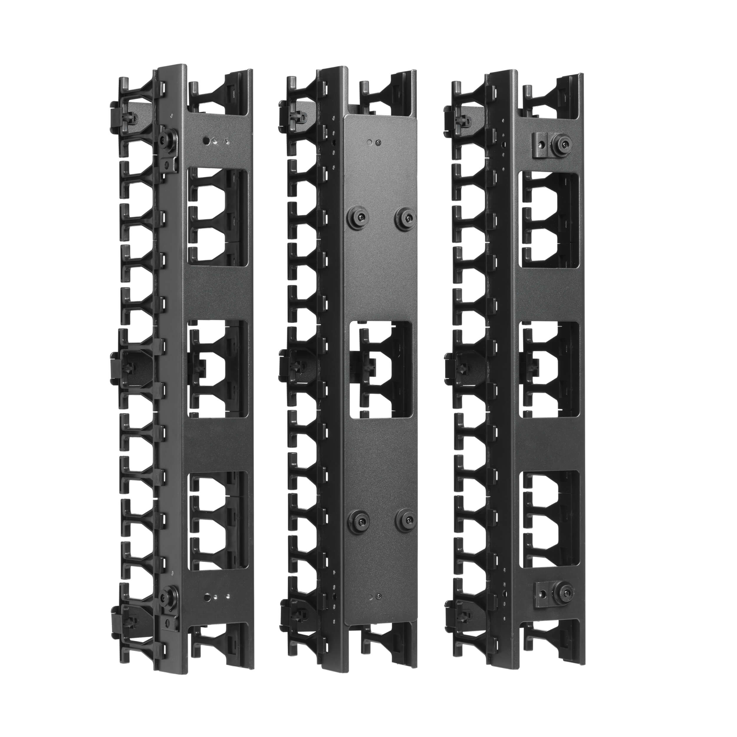 Káblový manažér vertikálny SmartRack 3 (7.62cm), káblový kanál s výrezmi pre káble 