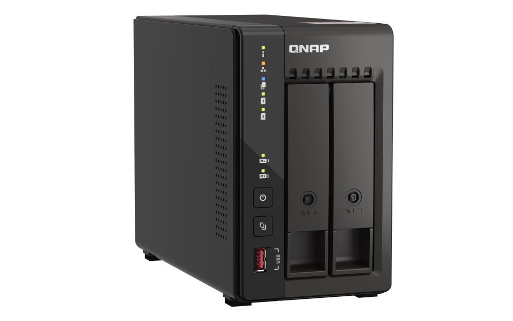 QNAP NVR QVP-21C (4core 2, 6GHz, 8GB RAM, 2xSATA, 2x2, 5GbE, 2xM.2 slot, 2xHDMI, kamery: 8 (max 16) 