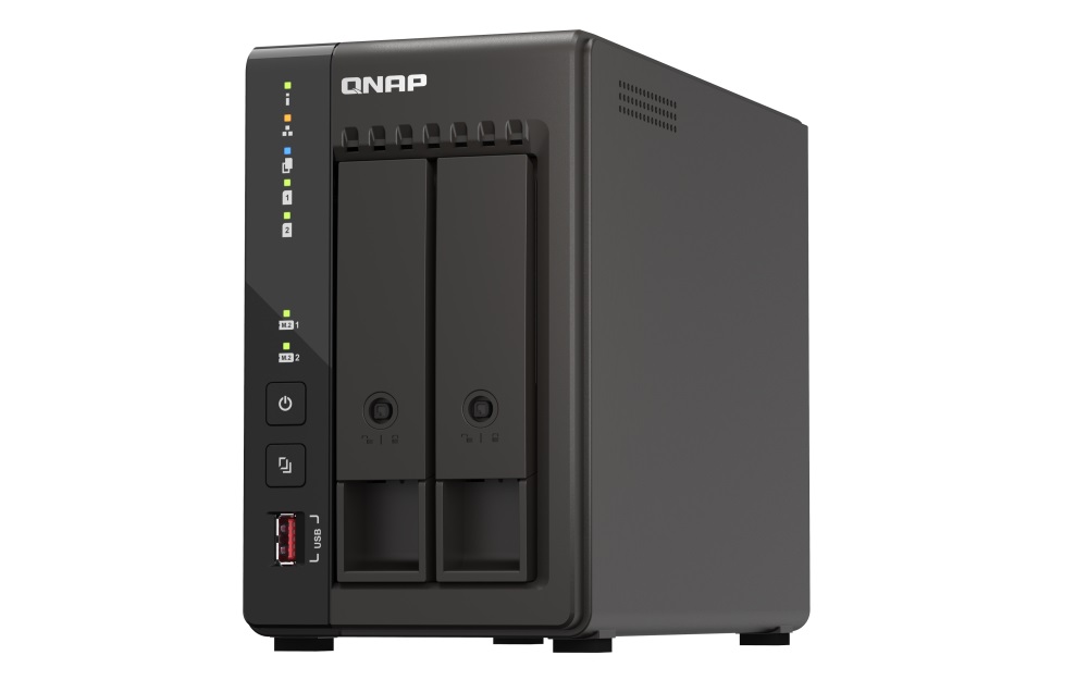 QNAP NVR QVP-21C (4core 2, 6GHz, 8GB RAM, 2xSATA, 2x2, 5GbE, 2xM.2 slot, 2xHDMI, kamery: 8 (max 16) 