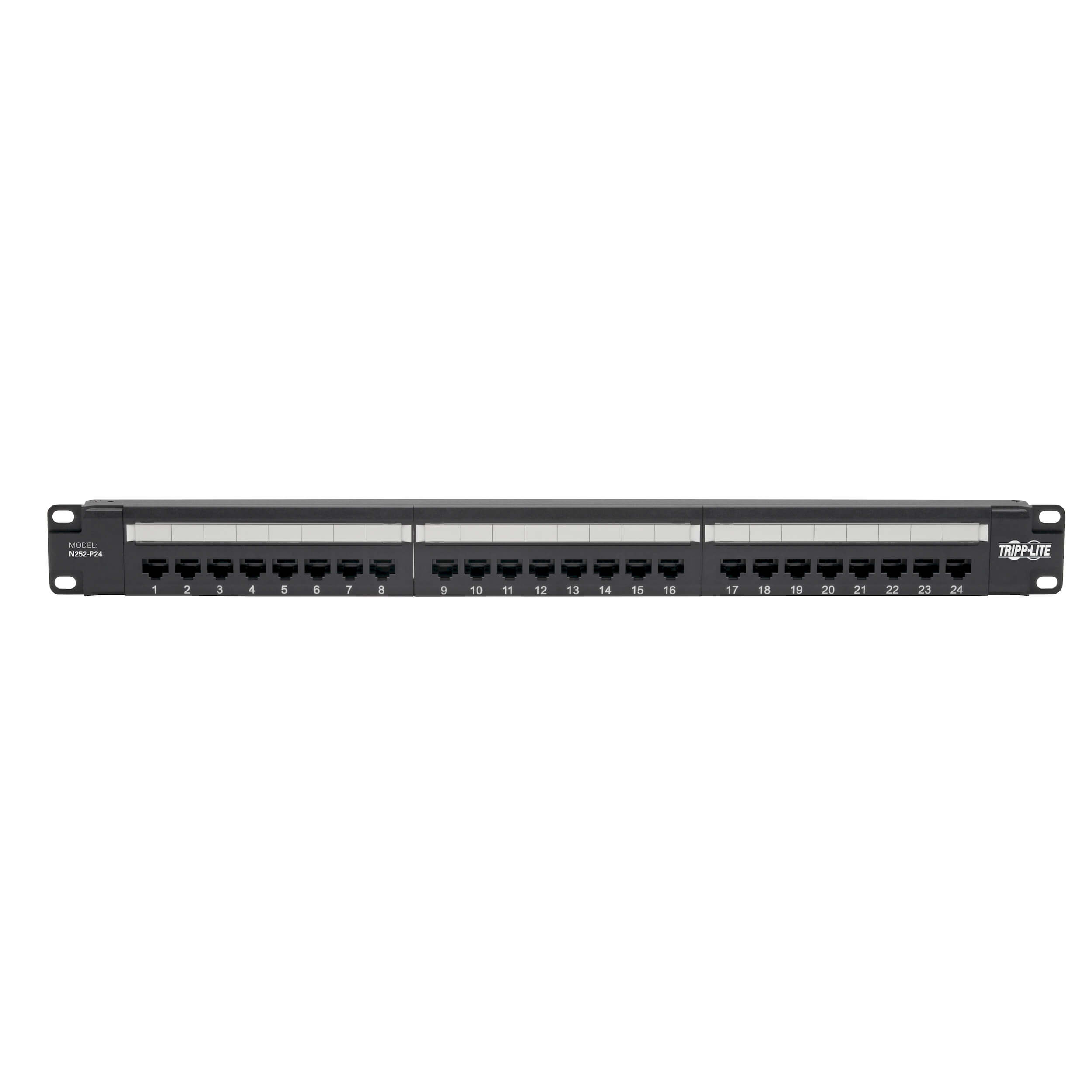 Patch panel pre montáž do racku 1U, 24x Cat6 PoE+ Compliant, 110/ Krone, 568A/ B, RJ45 Ethernet 
