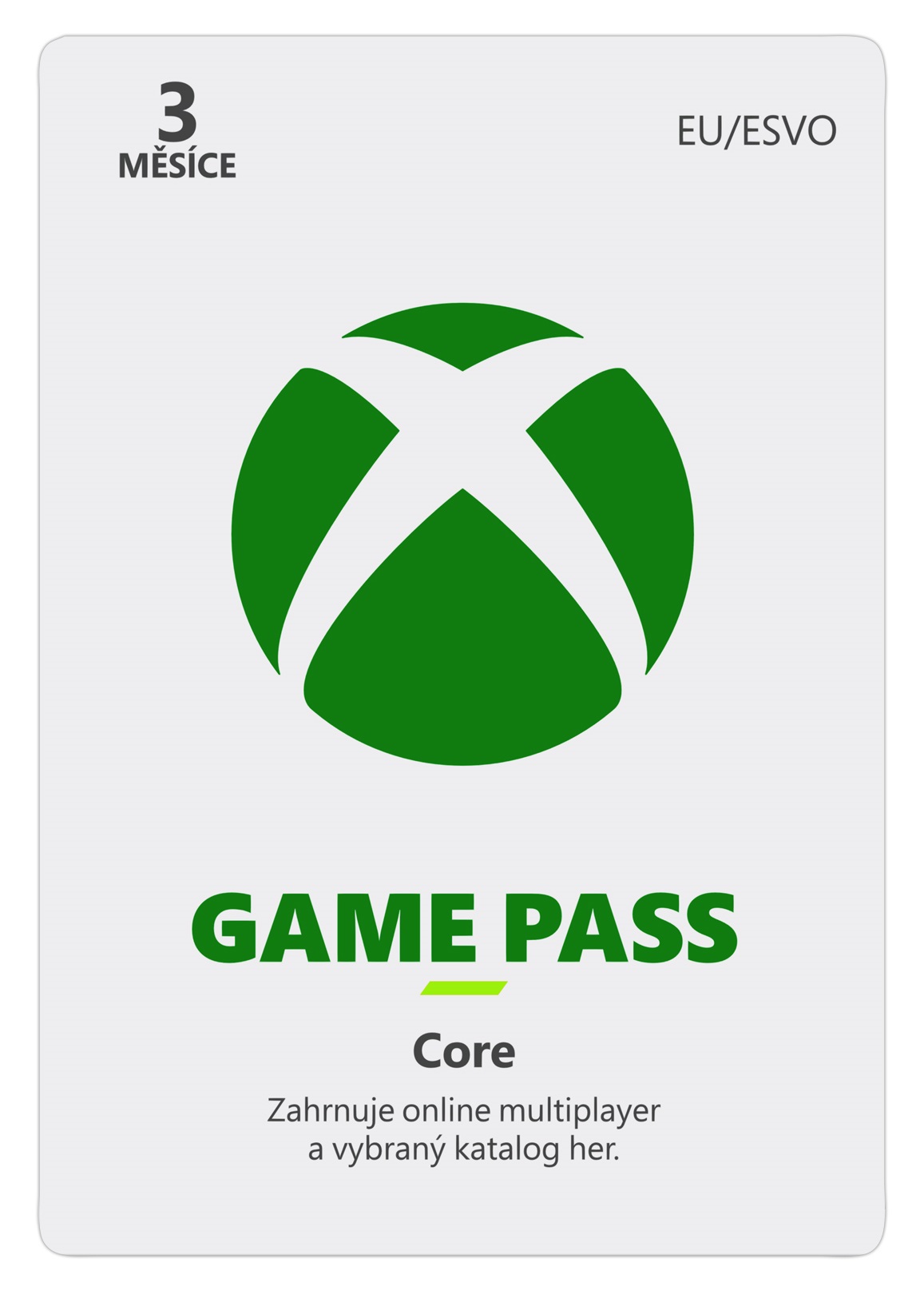 ESD XBOX - Game Pass Core - předplatné na 3 měsíce (EuroZone) 