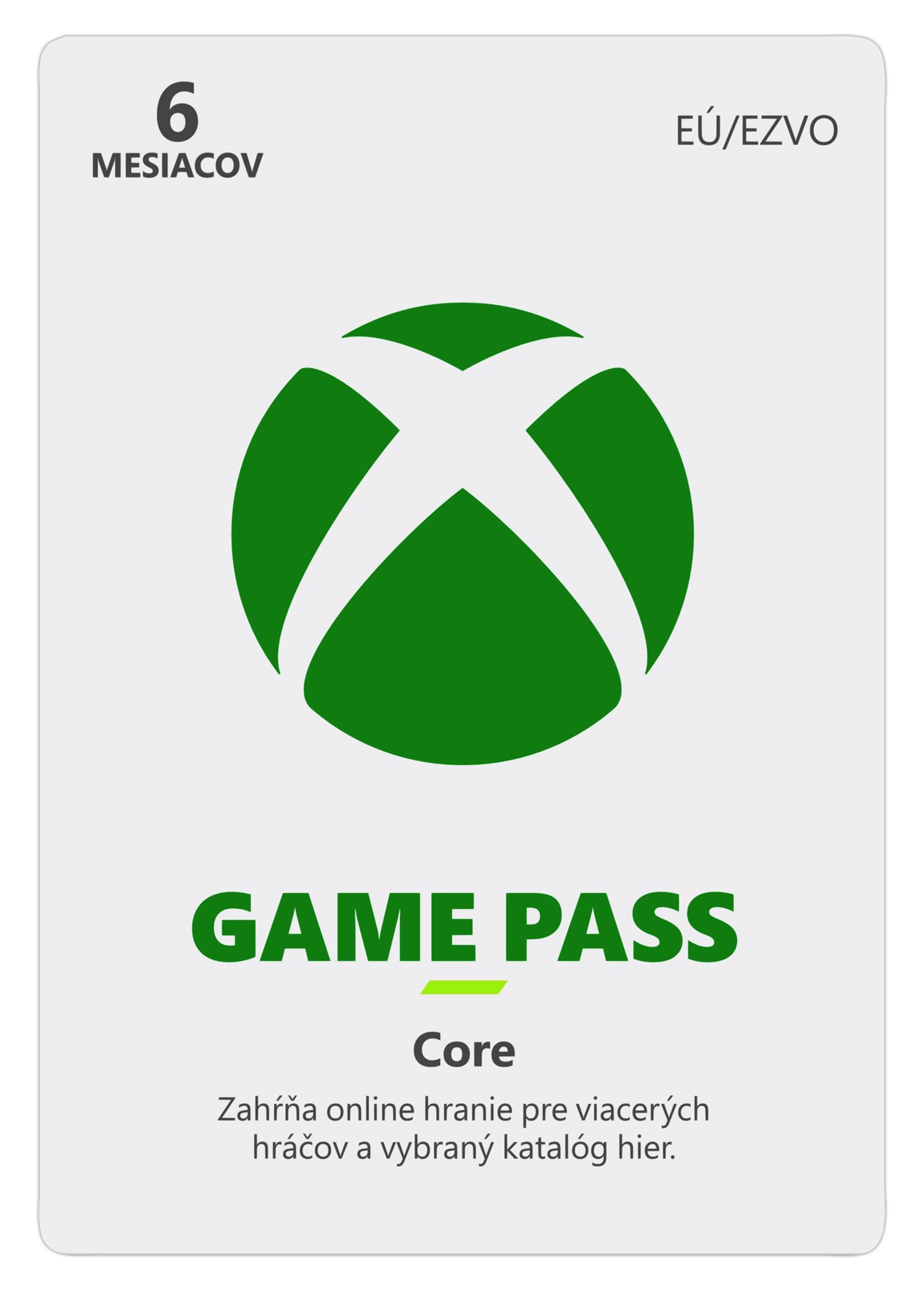 ESD XBOX - Game Pass ESSENTIAL - předplatné na 6 měsíců (EuroZone) 