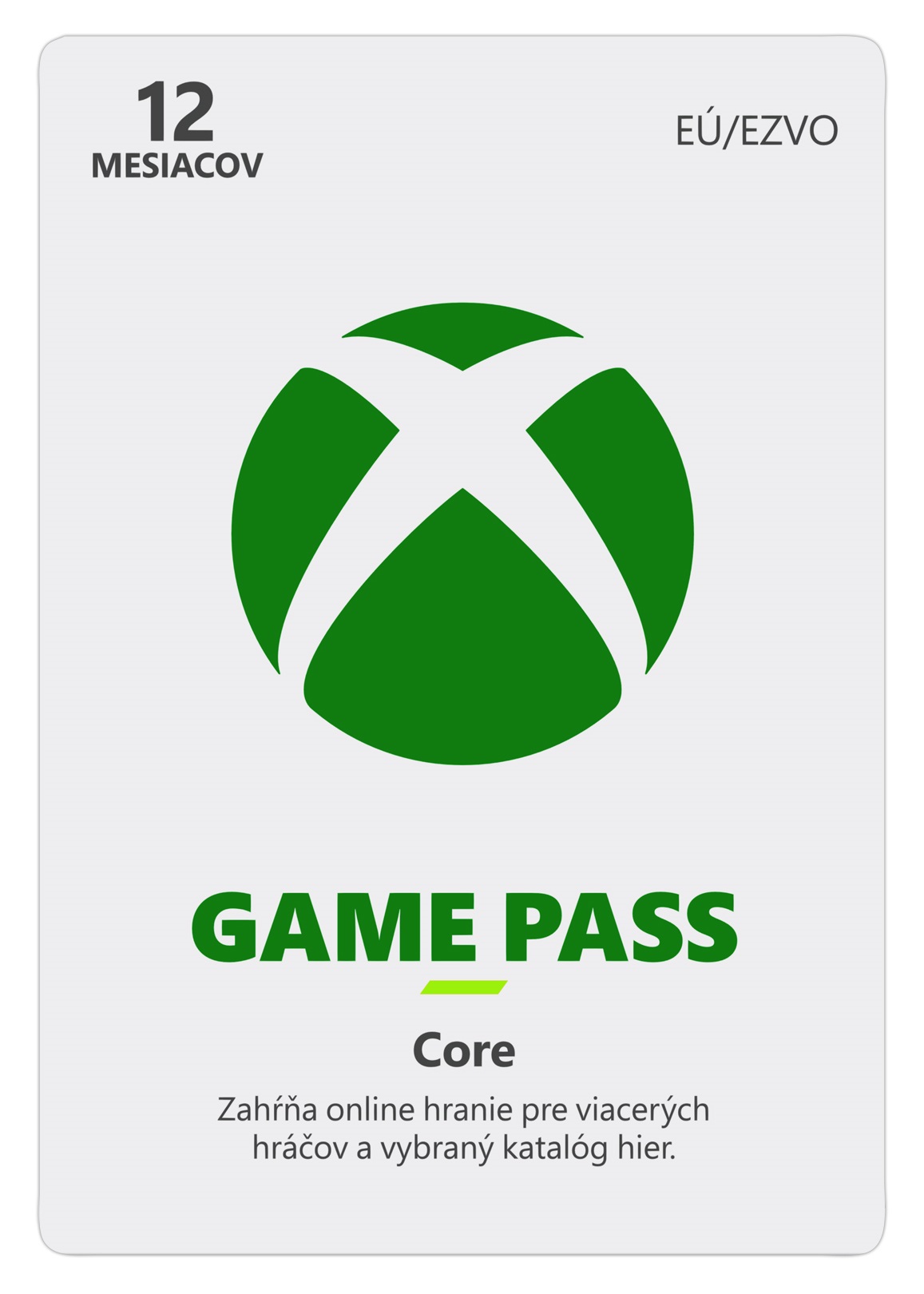 ESD XBOX - Game Pass ESSENTIAL - předplatné na 12 měsíců (EuroZone) 