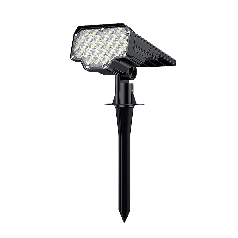 Vonkajšie solárne LED svetlo VIKING D26/ 650lm/ 2200mAh/ 3 režimy/ IP65/ inštalácia-zem i stenu