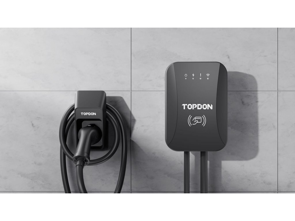 TOPDON PulseQ AC Home - 7kW/ konektor IEC62196-2 Typ/ aplikácia/ LED ukazovateľ/ IP65 a IK10/ 5m 