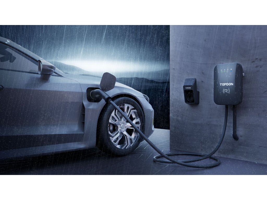 TOPDON PulseQ AC Home - 7kW/ konektor IEC62196-2 Typ/ aplikácia/ LED ukazovateľ/ IP65 a IK10/ 5m 