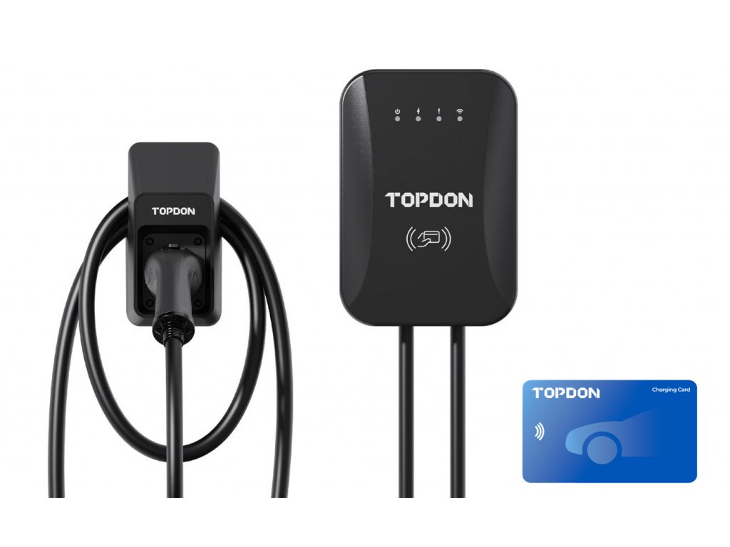 TOPDON PulseQ AC Home - 7kW/ konektor IEC62196-2 Typ/ aplikácia/ LED ukazovateľ/ IP65 a IK10/ 5m