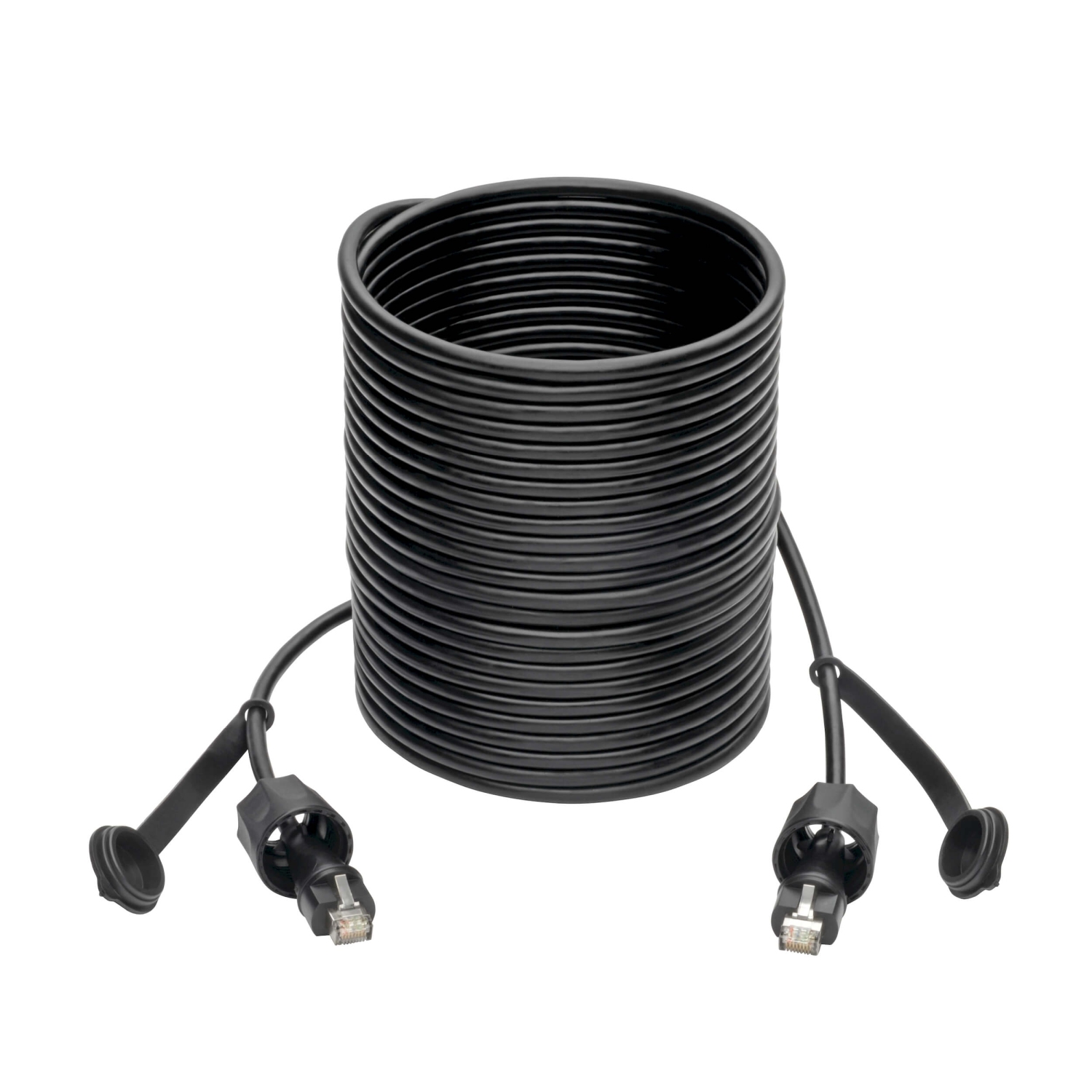 Ethernetový kábel odolný IP68, Cat5e/ Cat6 STP (RJ45 Samec/ Samec), 15.24m 