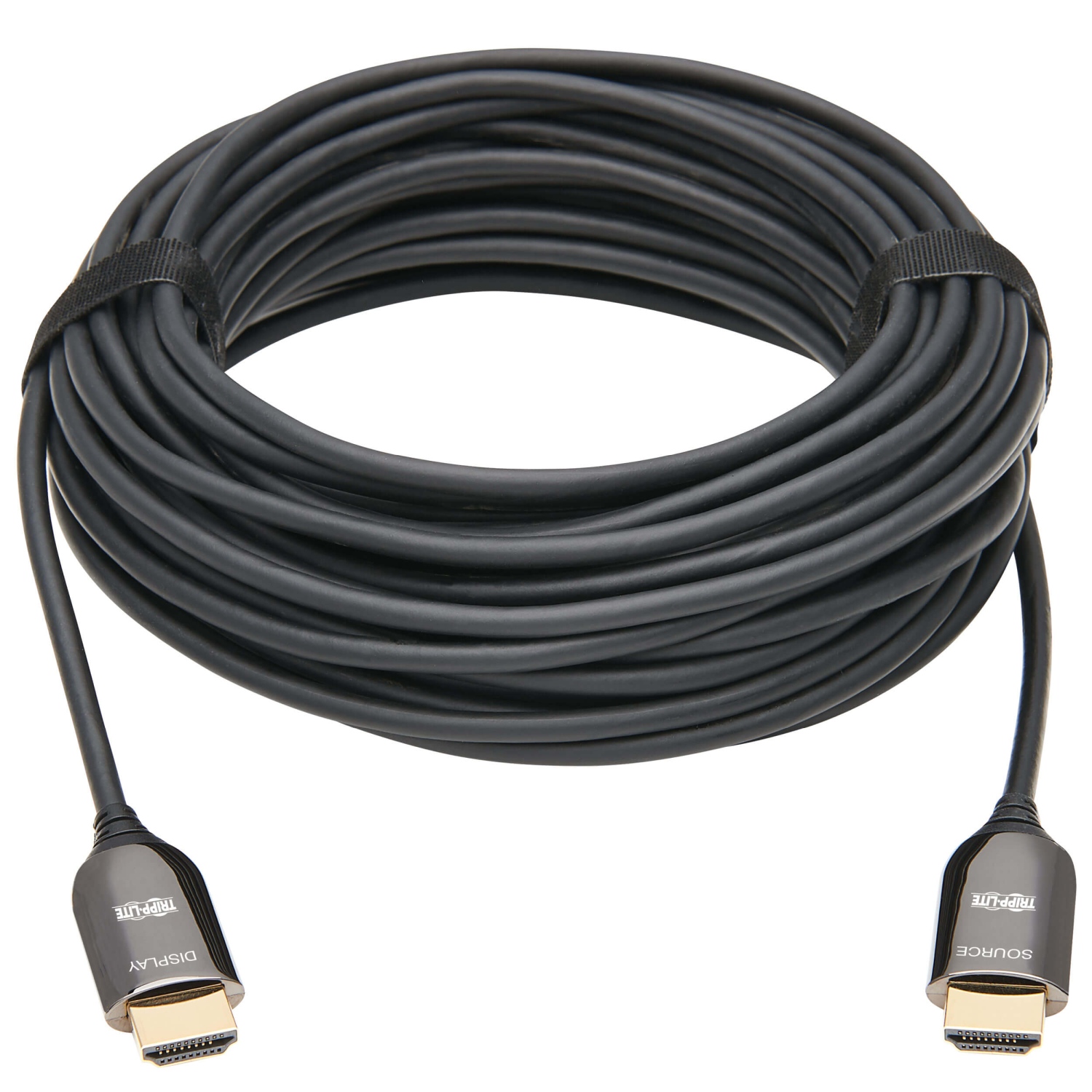 Kábel optický aktívny (AOC) Plenum-Rated HDMI, 8K UHD 60Hz, HDR, Samec/ Samec, čierna, 15m 