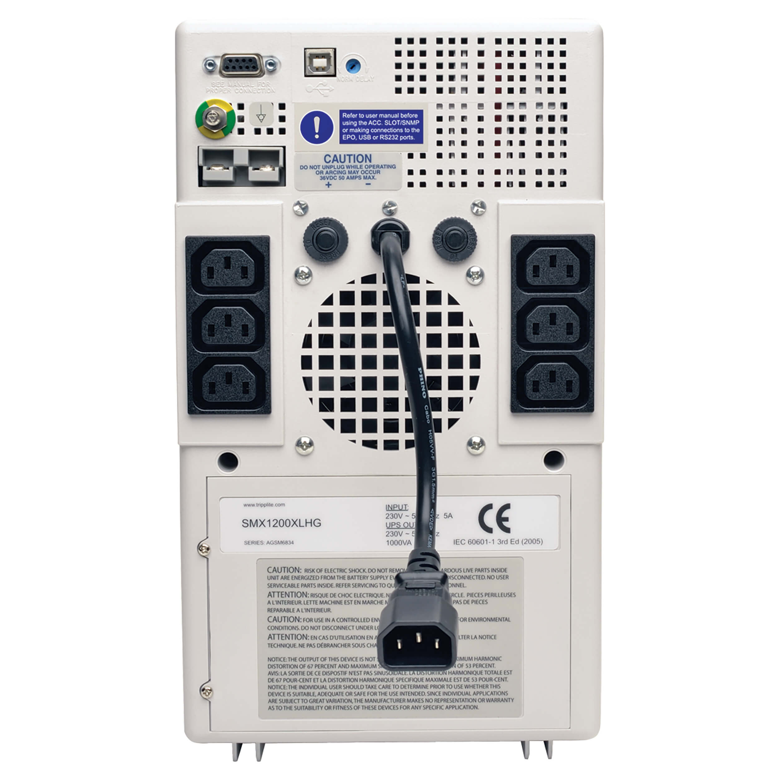 UPS Line-interactive pre zdravotníctvo, SmartPro 230V, 1kVA, 750W, 6 zásuviek, Lion bat, izol.trafo 