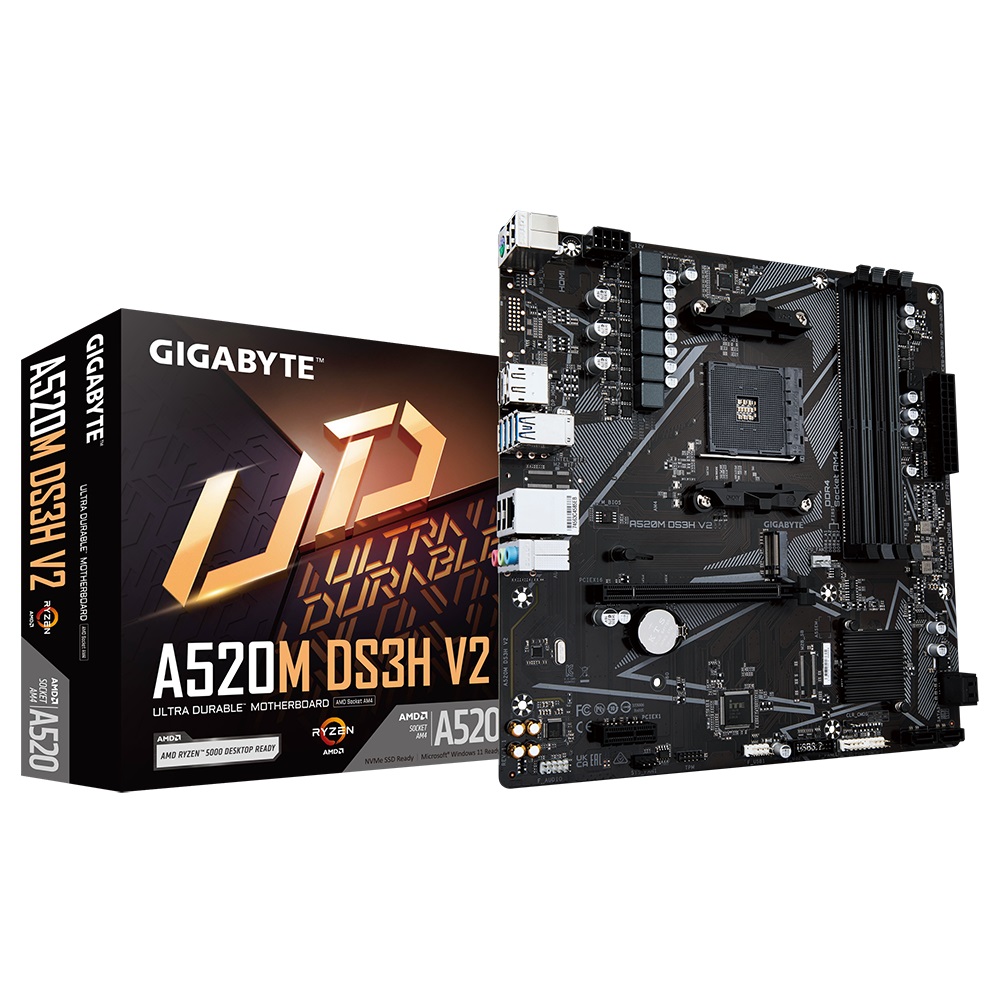 GIGABYTE A520M DS3H V2/ AM4/ mATX 