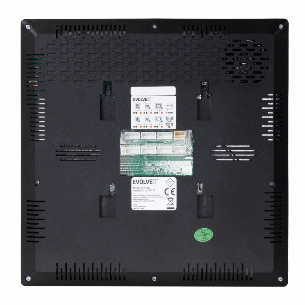 EVOLVEO DoorPhone AHD7, Sada domáceho WiFi videotelefónu s ovládaním brány alebo dverí, čierny monitor 