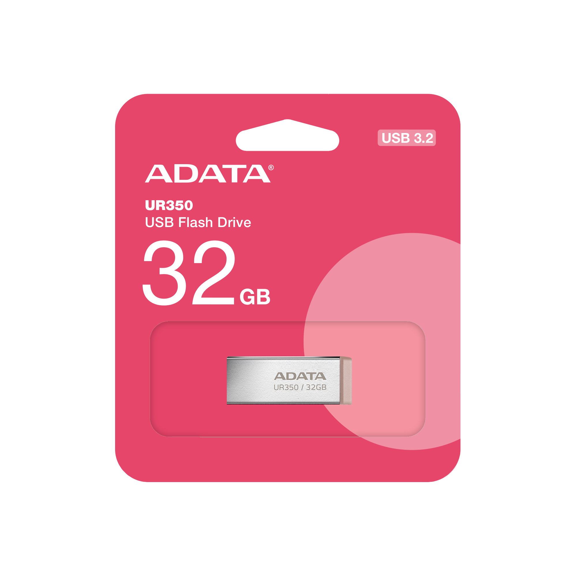 ADATA UR350/ 32GB/ USB 3.2/ USB-A/ Hnedá 