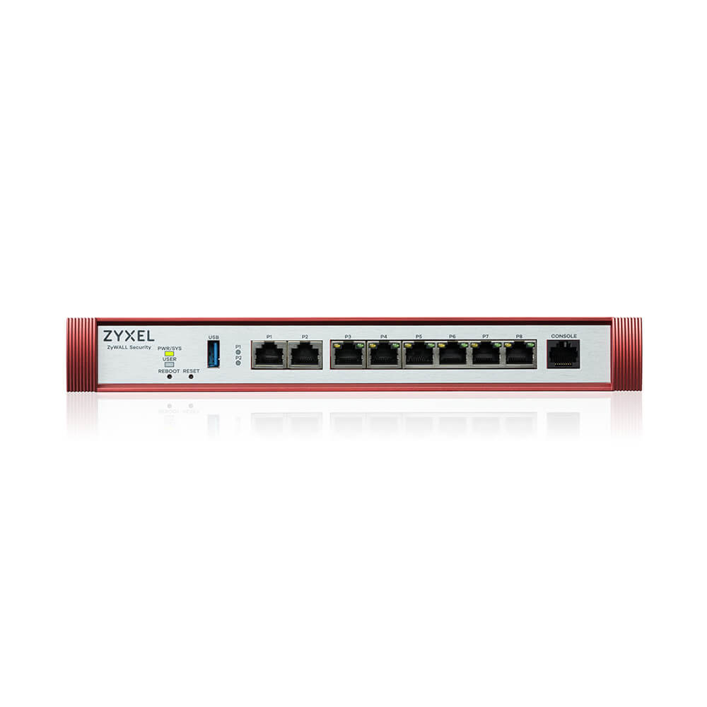 ZYXEL USG Flex 200H, 2*2.5Gig., 6*1G, USB, PoE, 1 dev.